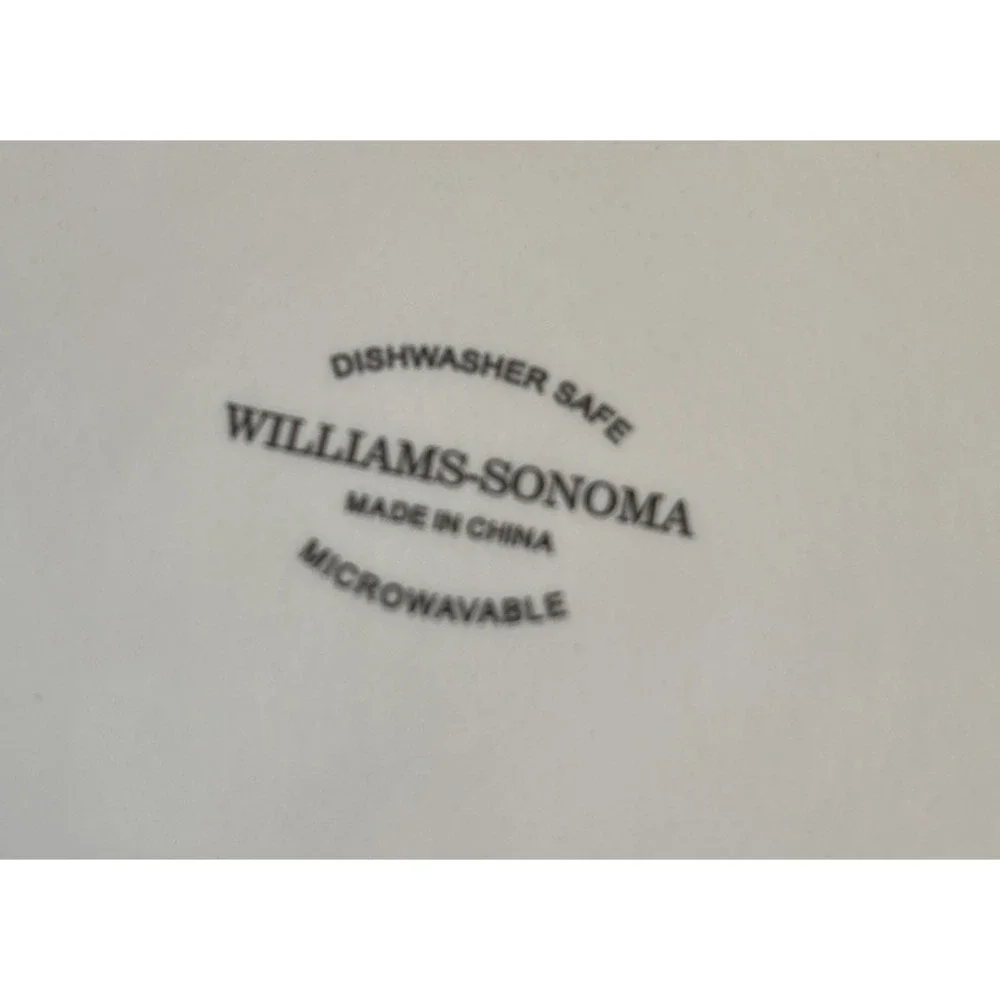 WILLIAMS SONOMA Snowman Chef Appetizer Dessert Cheese Plates 6.25